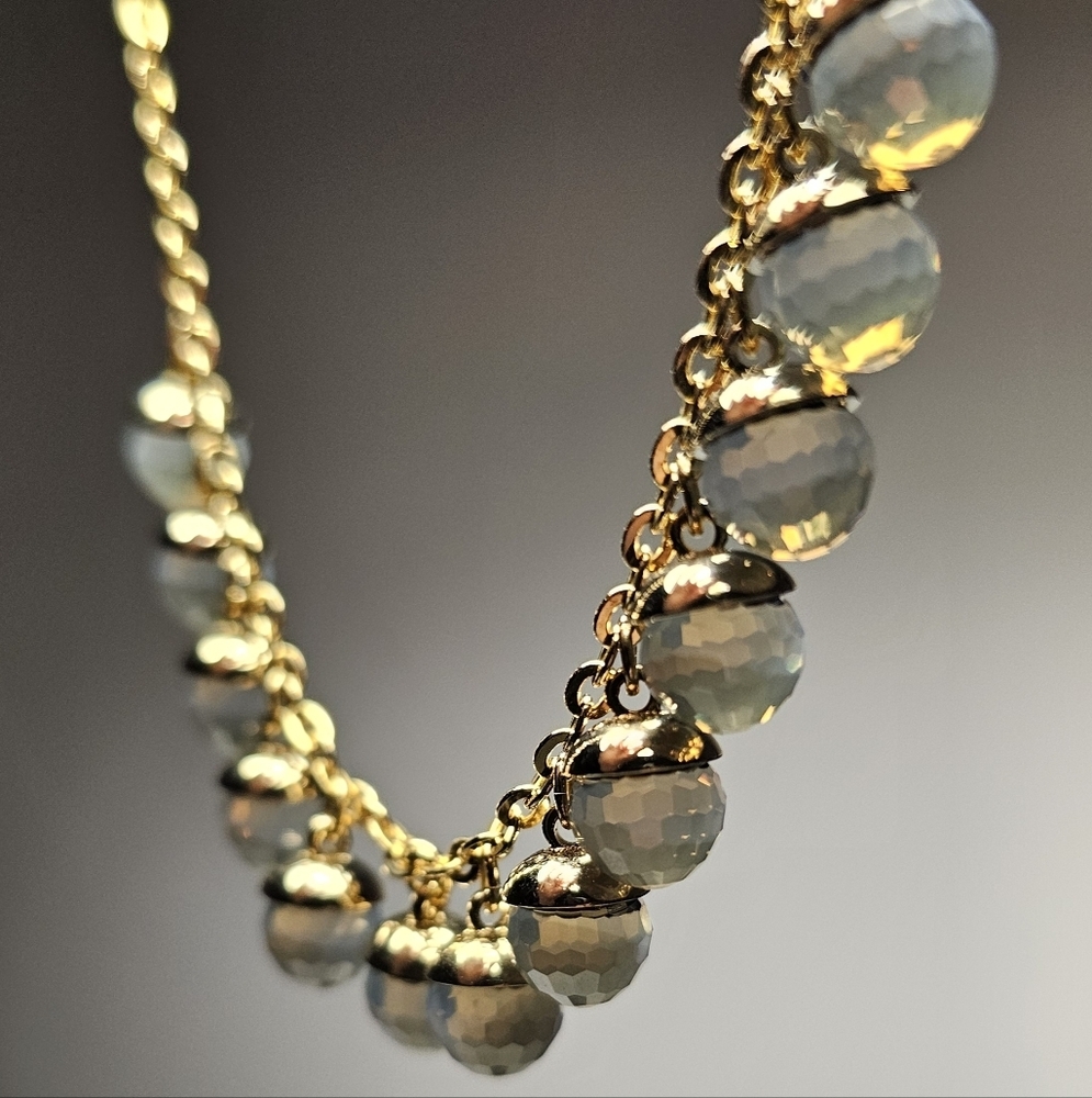 🇦🇹 Swarovski Crystal Beads Gold-Plated Necklace - Picture 12 of 16
